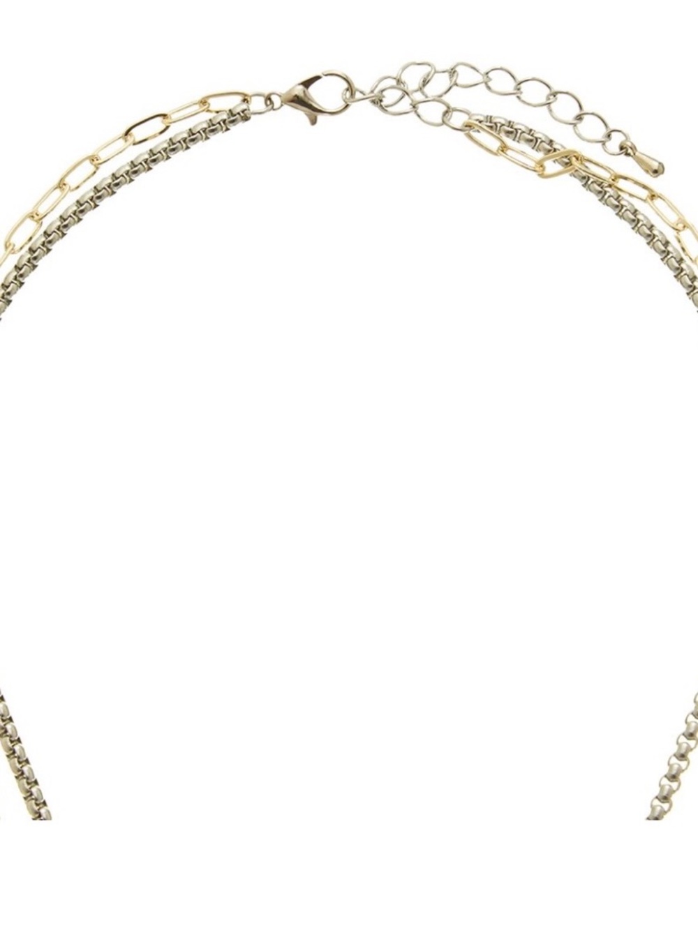Juvell 18K CZ Necklace Mixed Metal - Picture 4 of 4
